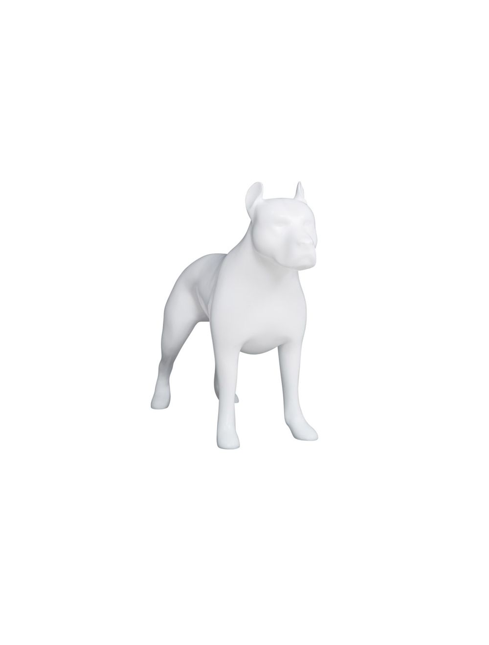 White Newtech Display MA-Dog-Pit/WHT Pit Bull Dog Mannequin 