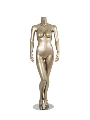 AMKO R2204B Brazilian Female Headless Full Body Mannequin Dress Form with Heavy Square Metal Base Dress Forms and Mannequins 