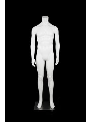Newtech Display MAM-GHOSTFULL/WHT Photography Ghost Male Mannequin Full Body Matte Black 