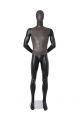 MIXED FABRIC MALE POSABLE MANNEQUIN MATTE WHITE WITH LINEN FABRIC AND REMOVABLE HEAD (MAM-S2-104/BLLE)